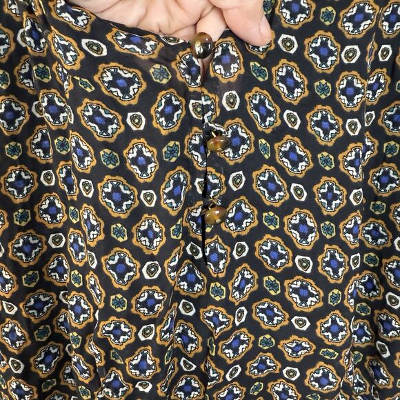 Veronica Beard Sacco Smocked Long Sleeve Mini Dress Sz 6 New - Picture 10 of 10